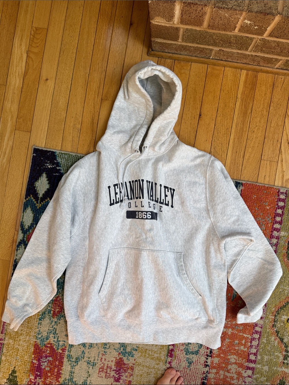 Champion Light Gray 'Lebanon Valley College 1866' Hoodie